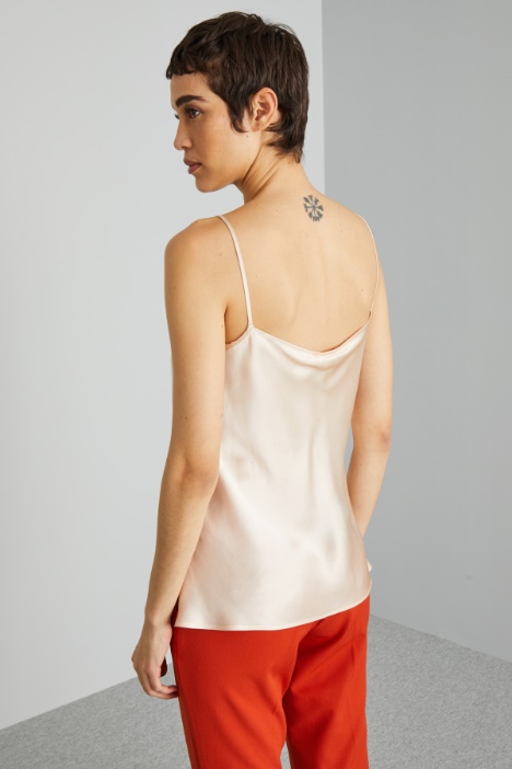 Top sottoveste in raso