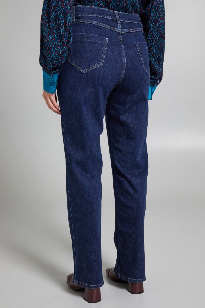 Jeans dritti in denim Intrend - 2