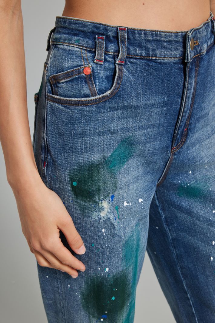 Hand-painted jeans Intrend - 4