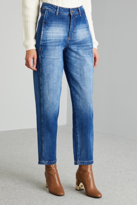 Jeans baggy in puro cotone