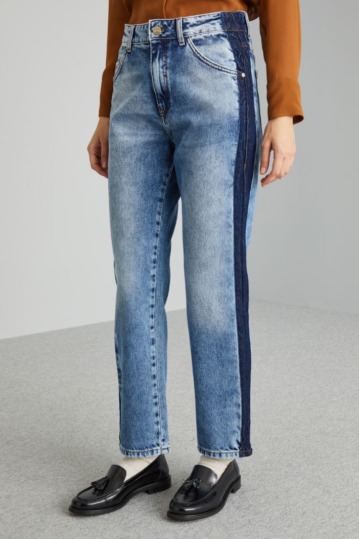 Jeans with side bands Intrend - 3