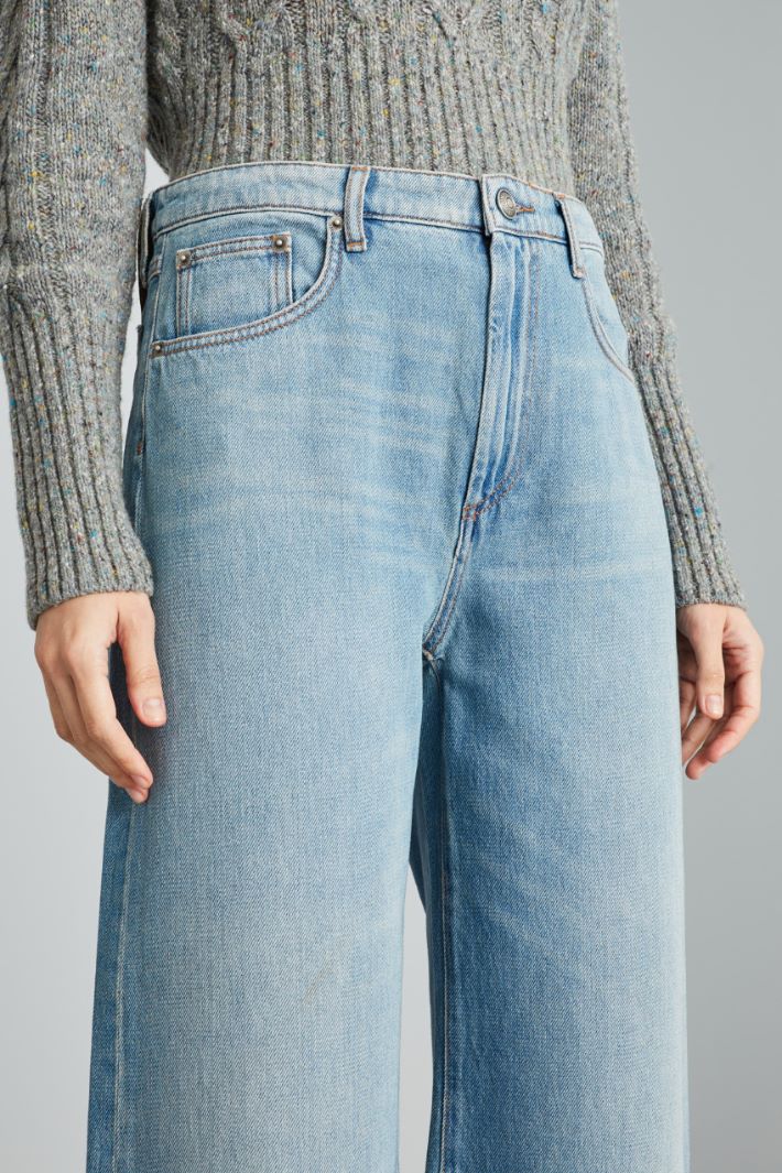 Jeans cropped con risvolti Intrend - 4