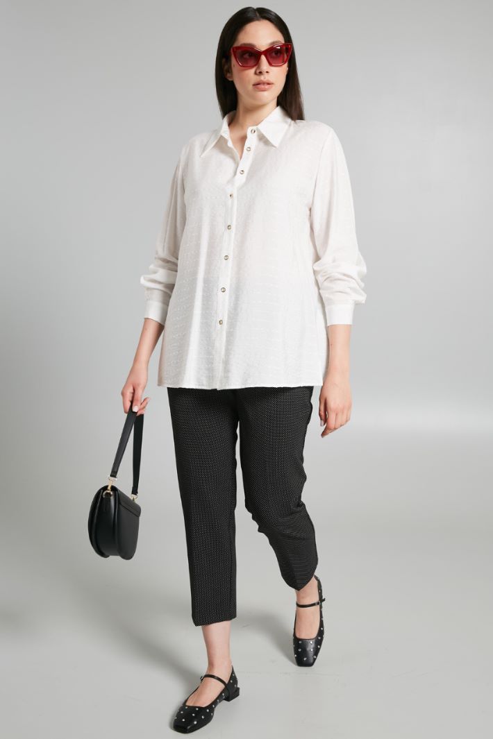 Jacquard fabric shirt Intrend