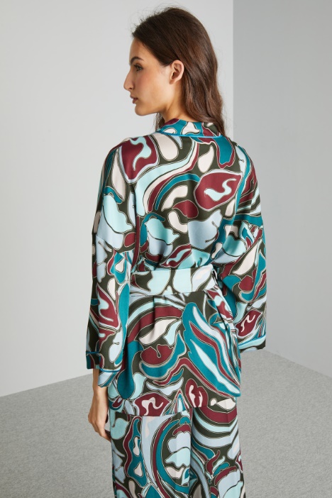 Casacca scivolata con cintura