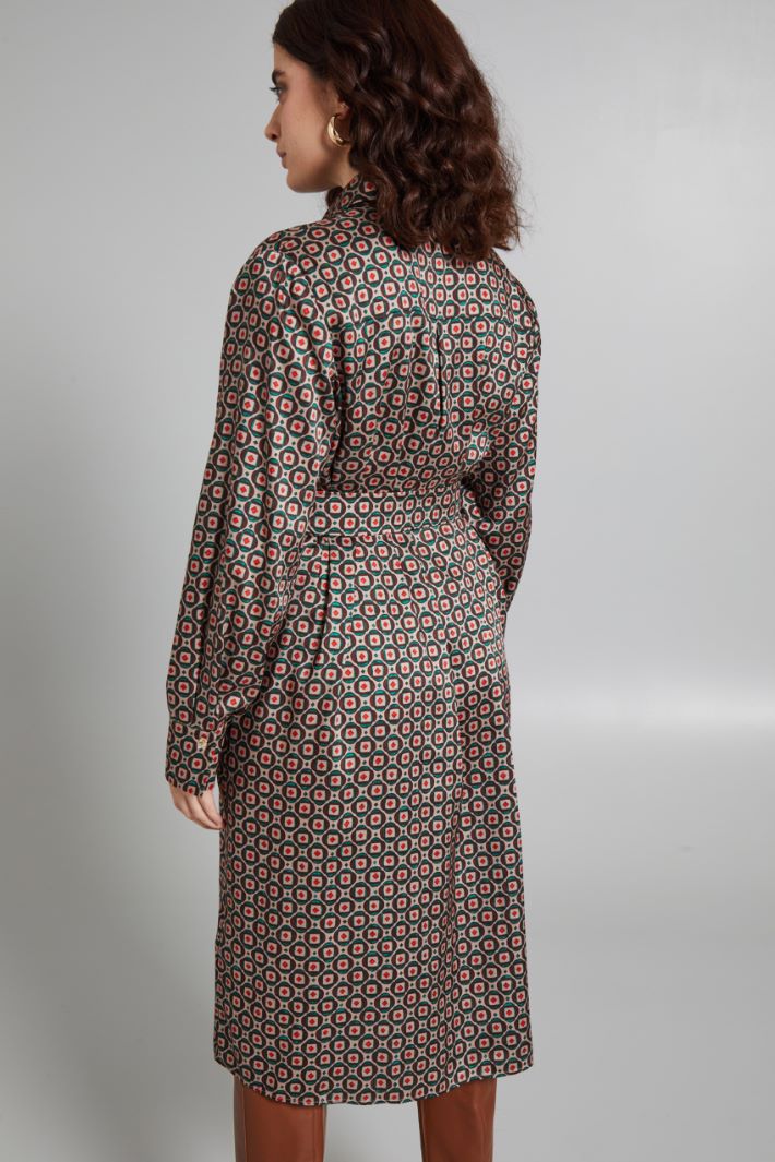 Patterned twill shirt dress Intrend - 2