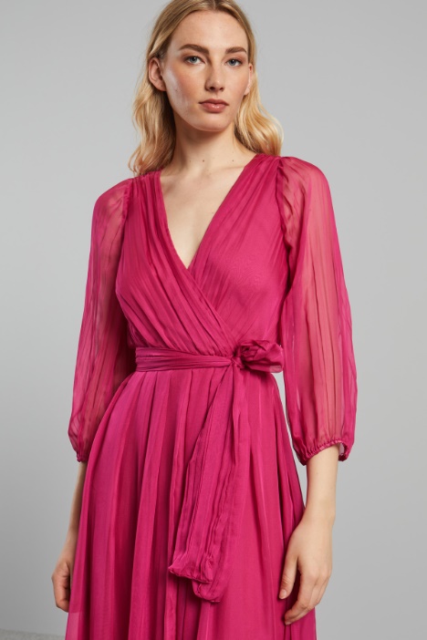 Abito lungo in chiffon