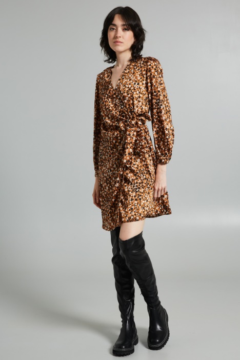 Abito a portafoglio con stampa