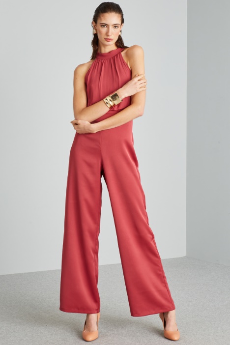 Tuta con scollo all'americana