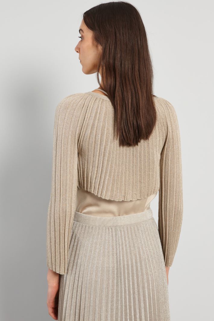 Lurex-knit shrug Intrend - 2