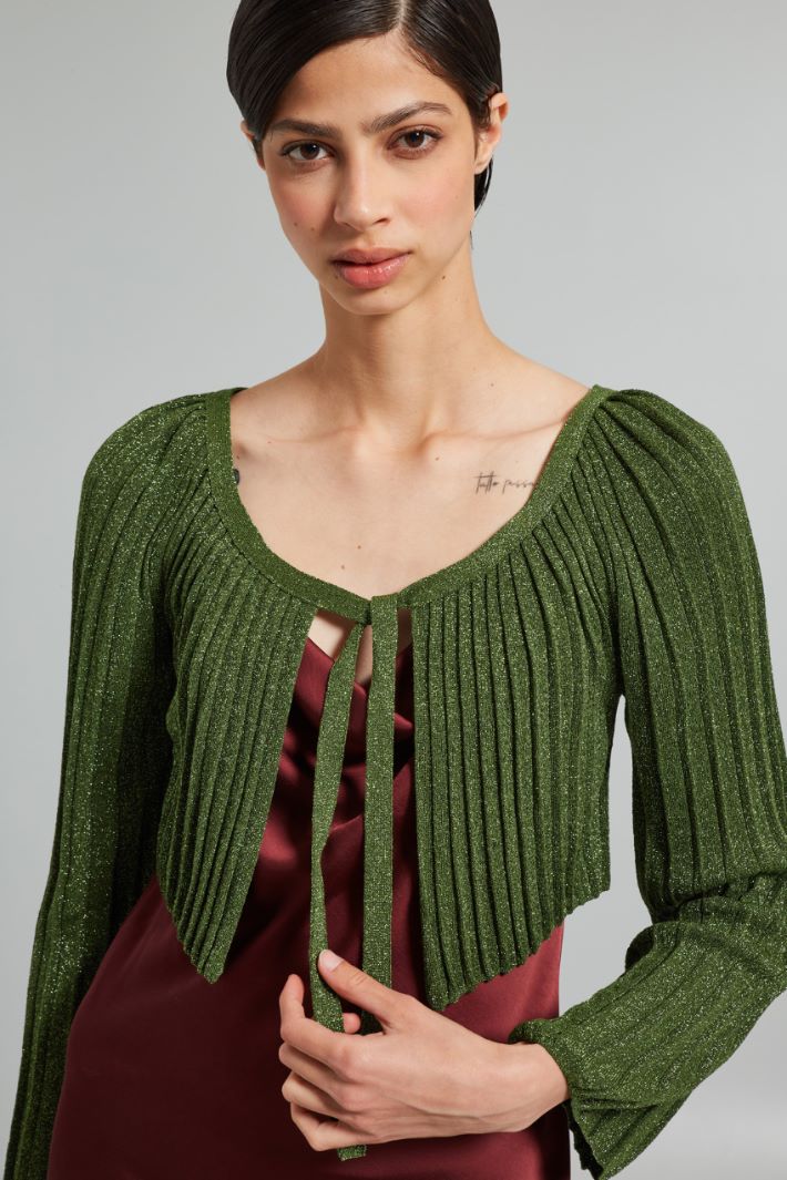 Lurex-knit shrug Intrend - 4