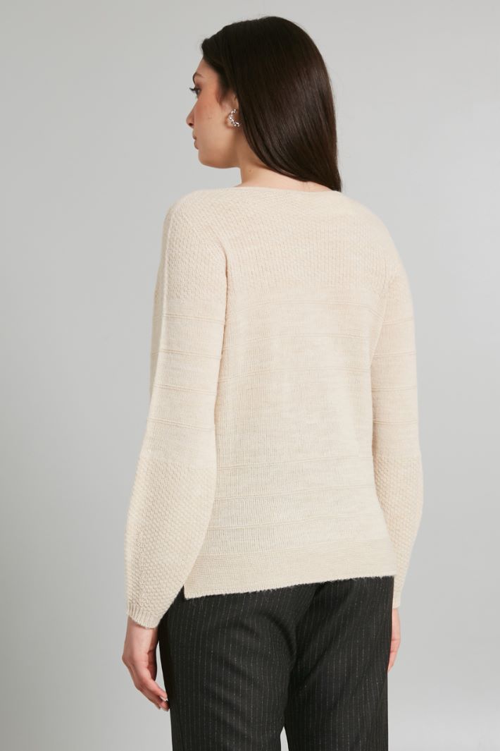 Wool, viscose and alpaca sweater Intrend - 2