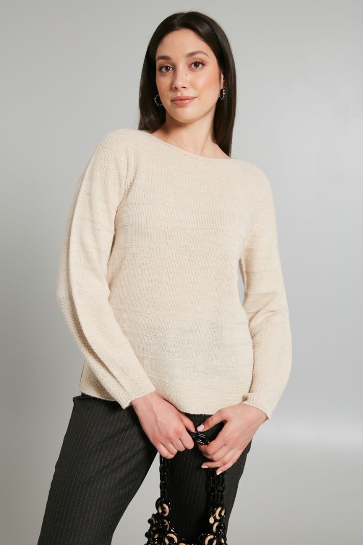 Wool, viscose and alpaca sweater Intrend - 3