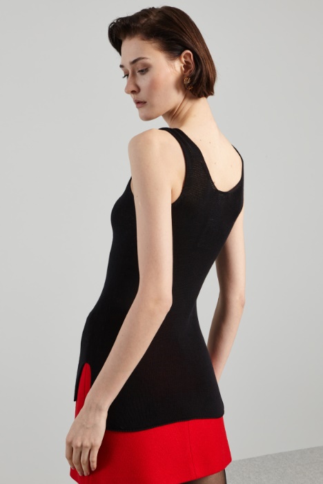 Canotta aderente in maglia
