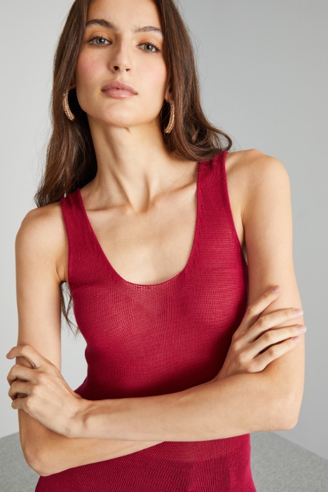 Canotta aderente in maglia