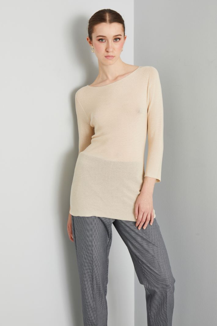 Fitted viscose sweater Intrend - 3