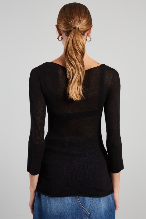 Maglia aderente in viscosa