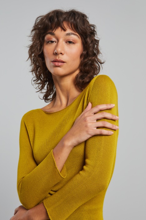 Maglia aderente in viscosa