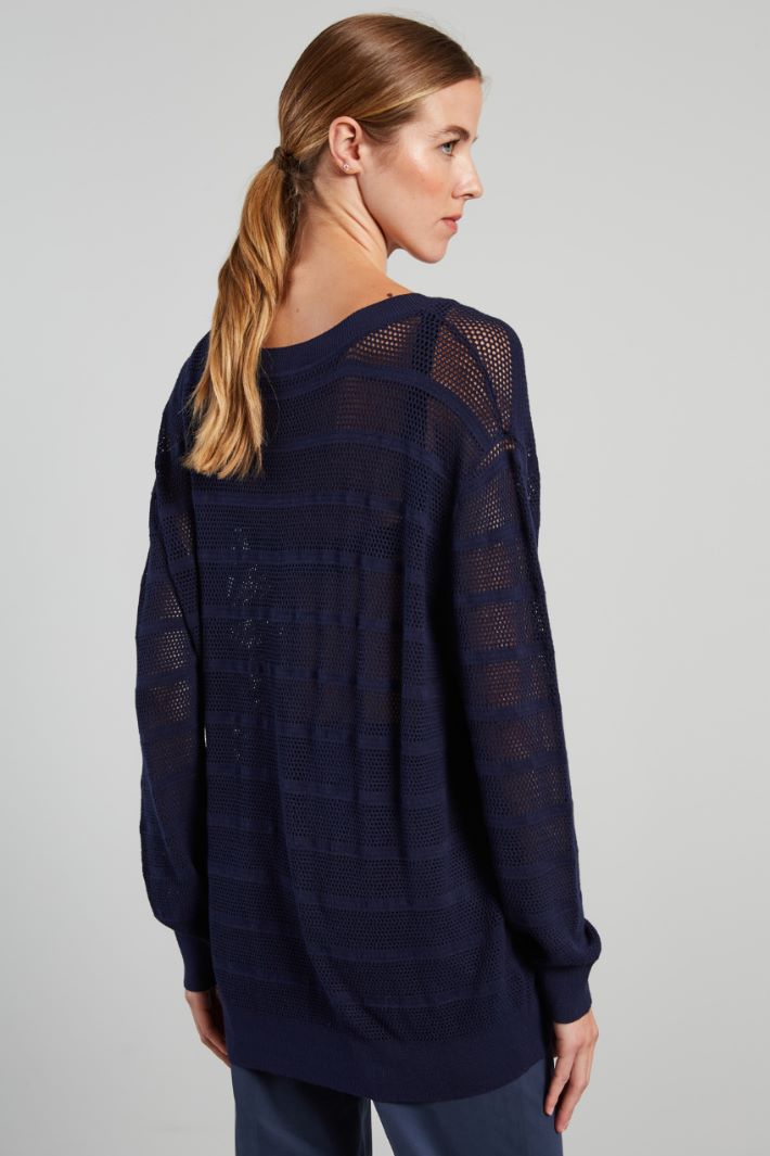 Long openwork sweater Intrend - 2