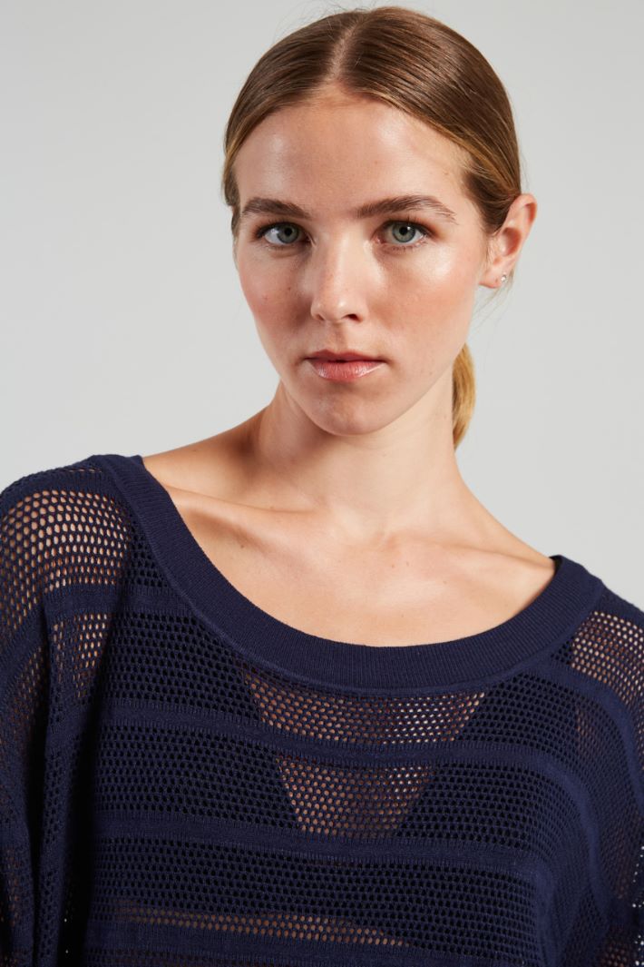 Long openwork sweater Intrend - 4