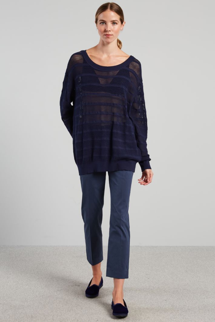 HUE Maglia Lunga Da Notte Donna – Maniche 3/4 E Scollo A V – Morbido Misto Cotone
