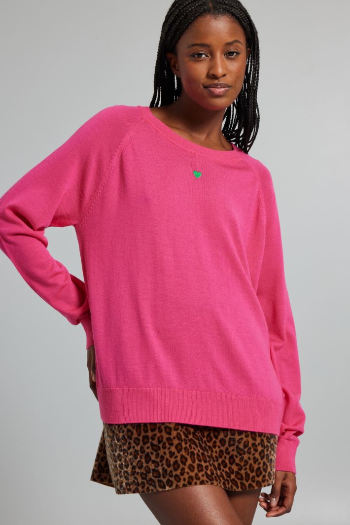 Sweater with embroidered detail Intrend - 3