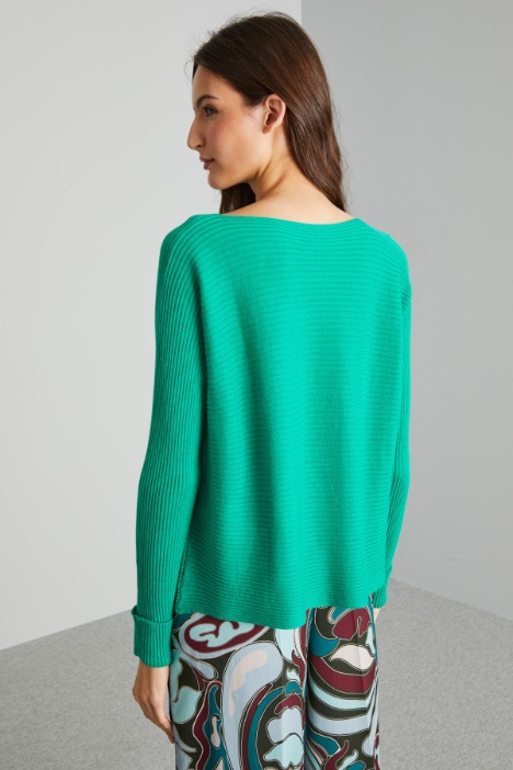 Maglia a coste orizzontali