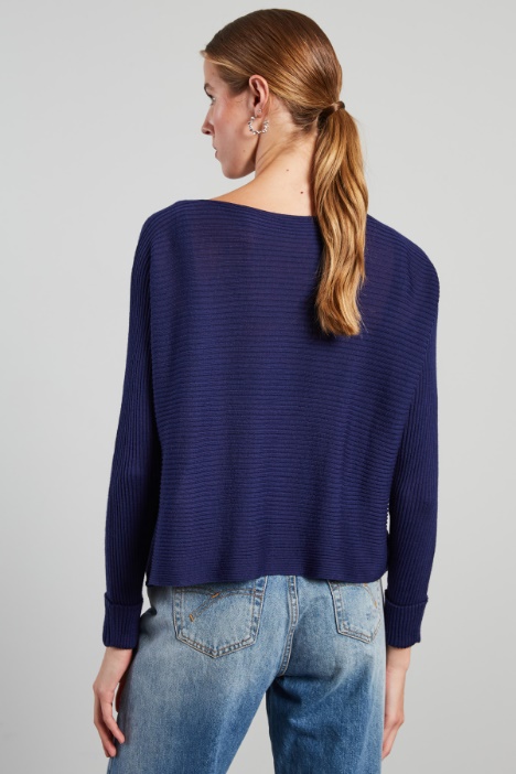 Maglia a coste orizzontali