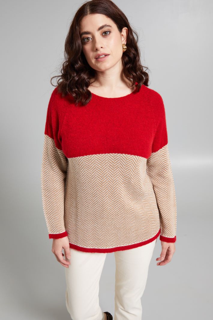 Jacquard sweater Intrend - 3