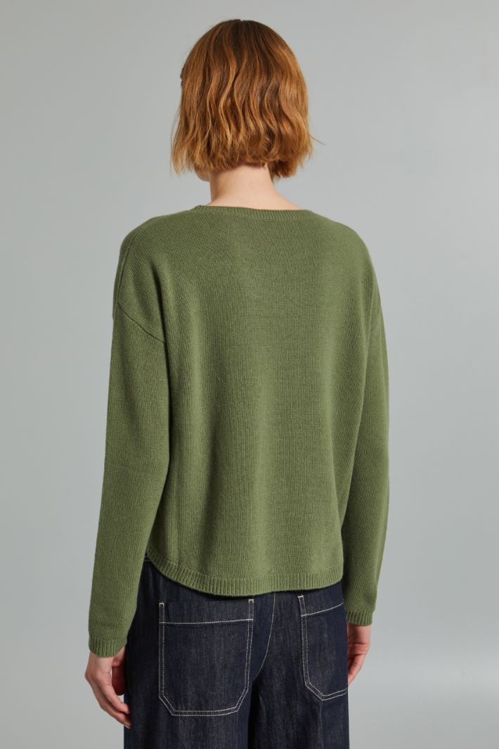 Crop sweater with pockets Intrend - 2