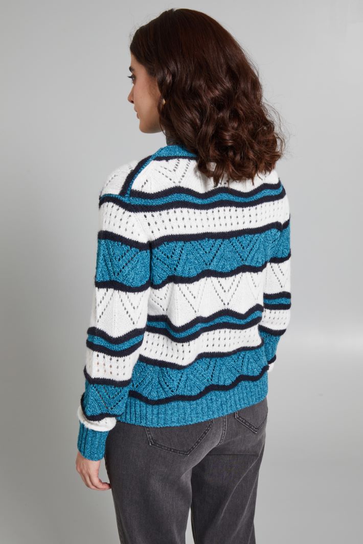 Wool mouliné sweater Intrend - 2