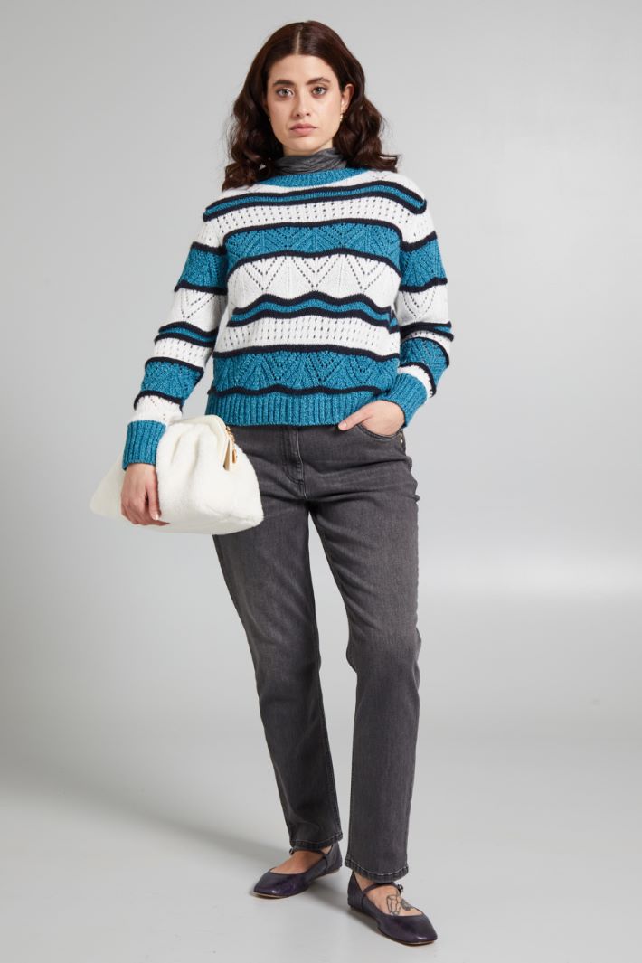 Wool mouliné sweater Intrend