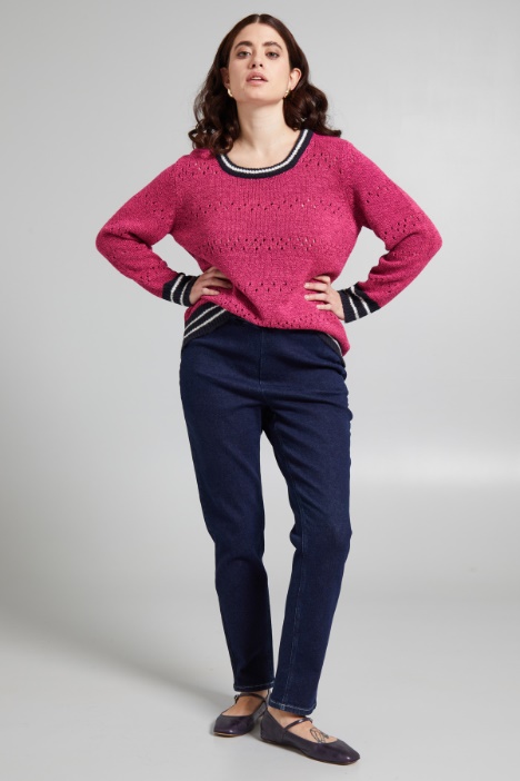 Maglia mouliné traforata