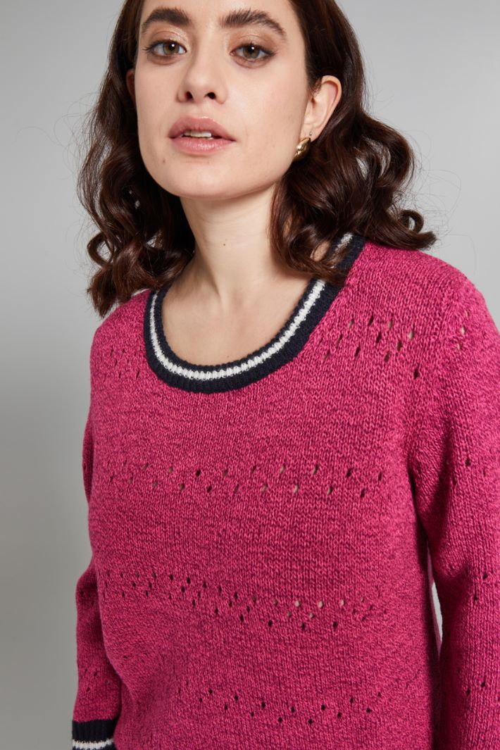 Openwork mouliné sweater Intrend - 3