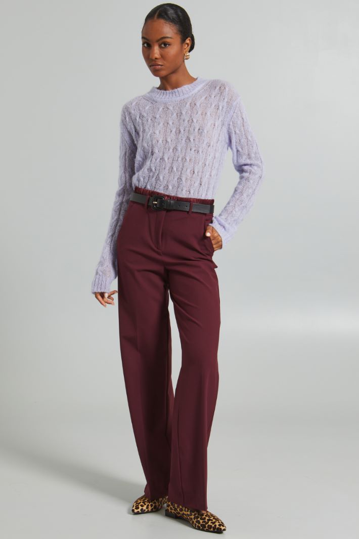 Cable-knit mohair-blend jumper Intrend