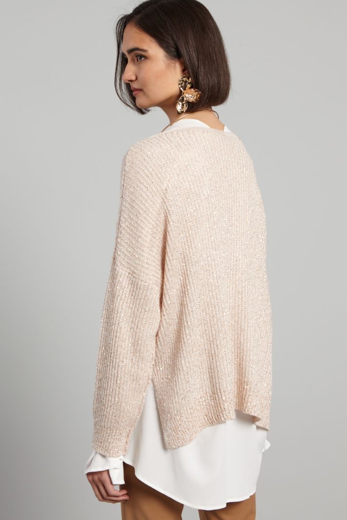 Sweater with micro-sequins Intrend - 2