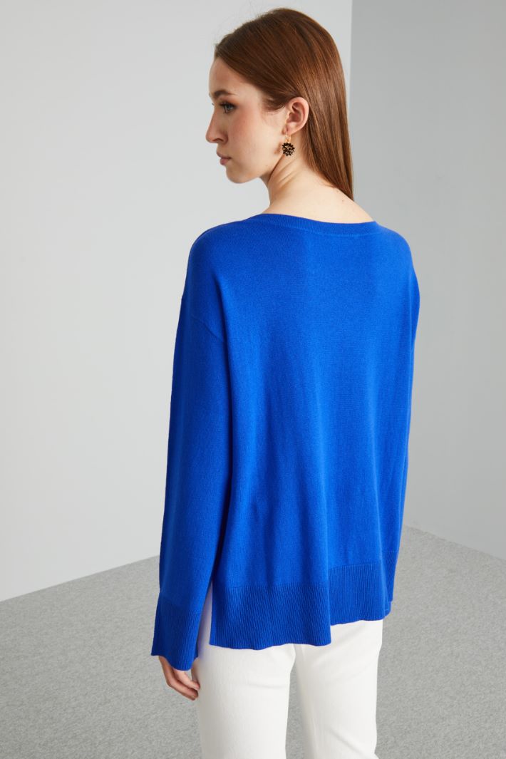 Sweater with side slits Intrend - 2