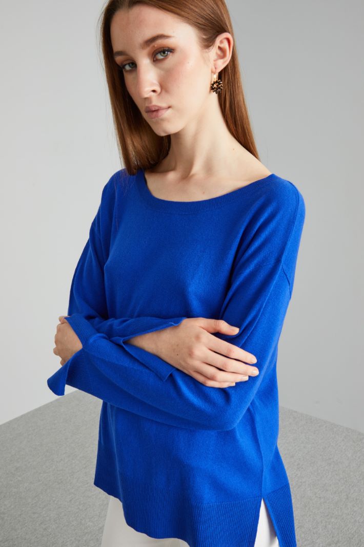 Sweater with side slits Intrend - 4