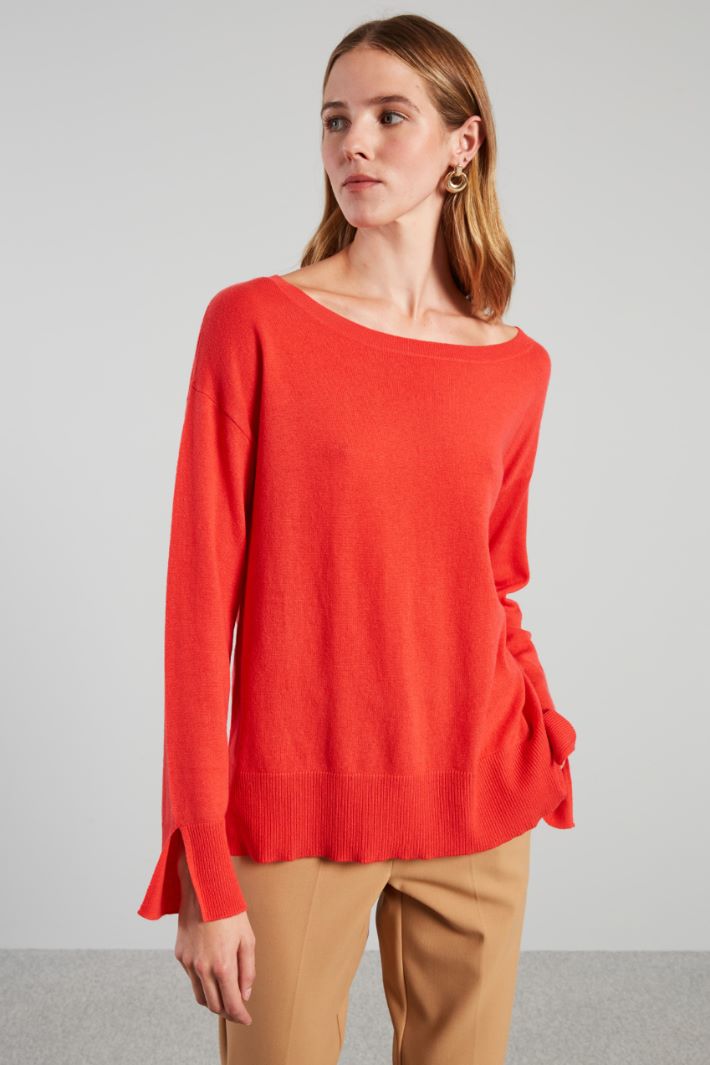 Sweater with side slits Intrend - 3