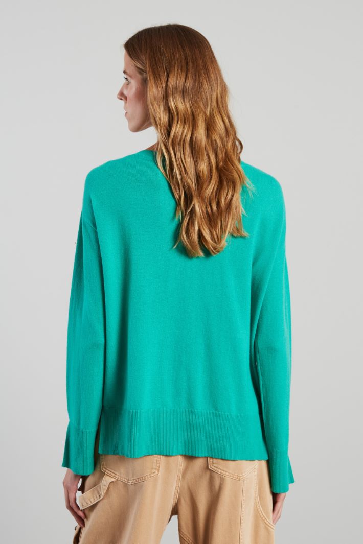 Sweater with side slits Intrend - 2