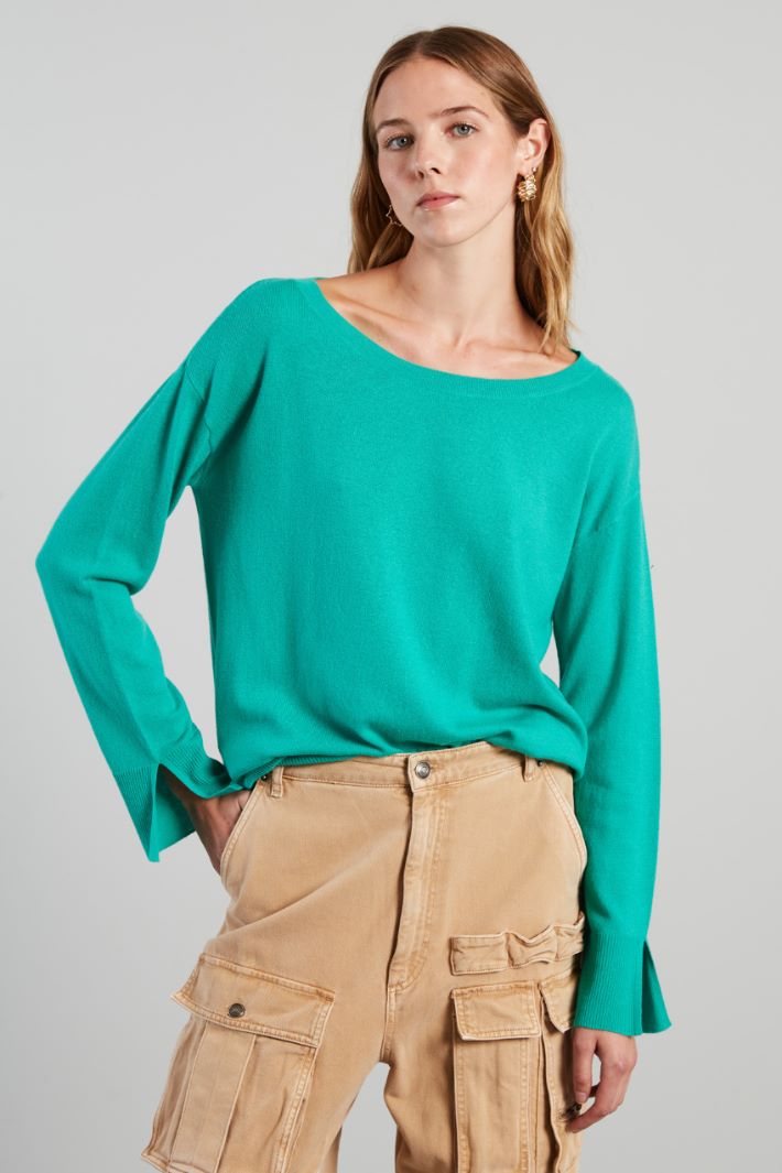 Sweater with side slits Intrend - 3