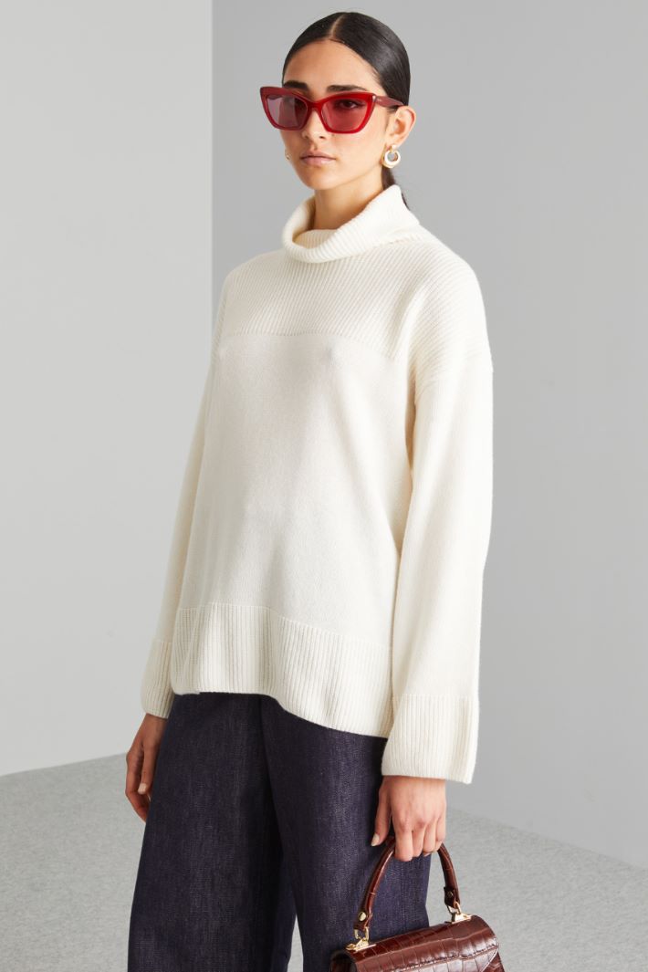 Rib-knit sweater Intrend - 3