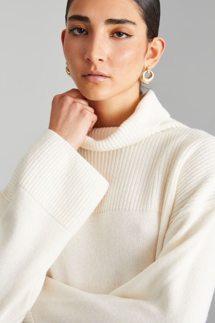 Rib-knit sweater Intrend - 4