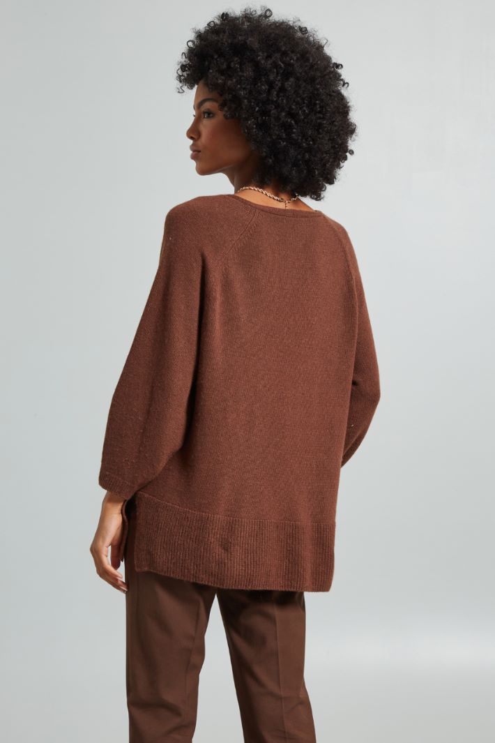 Loose V-neck sweater Intrend - 2