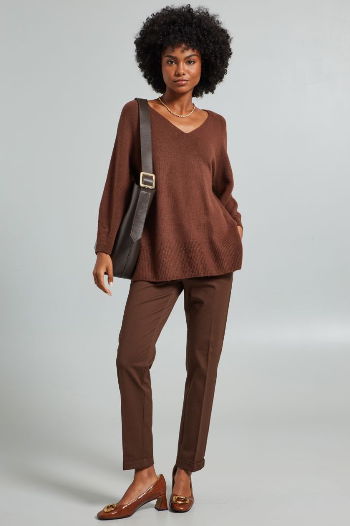 Loose V-neck sweater Intrend