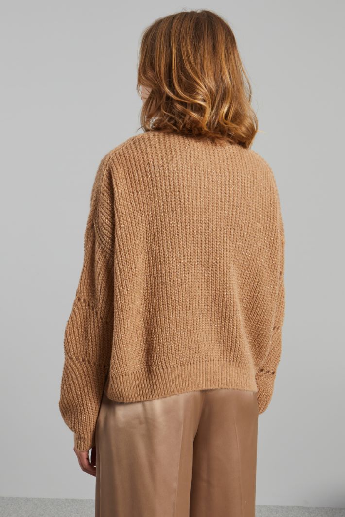 Relaxed-fit openwork sweater Intrend - 2