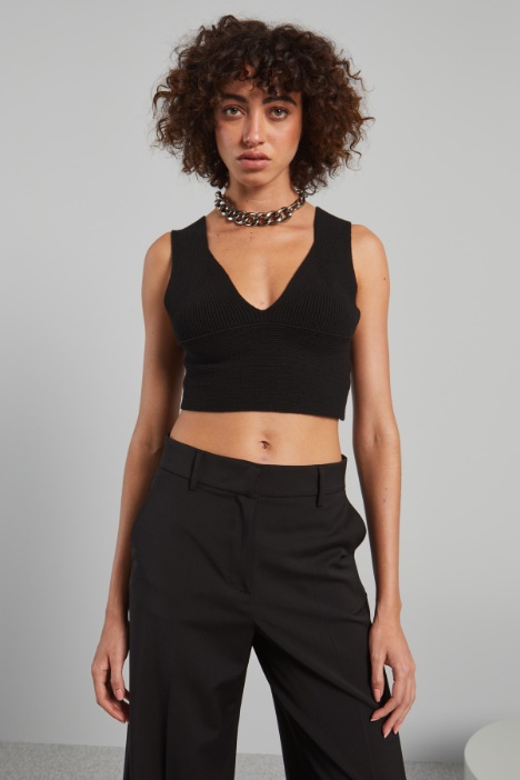 Knitted crop top Intrend