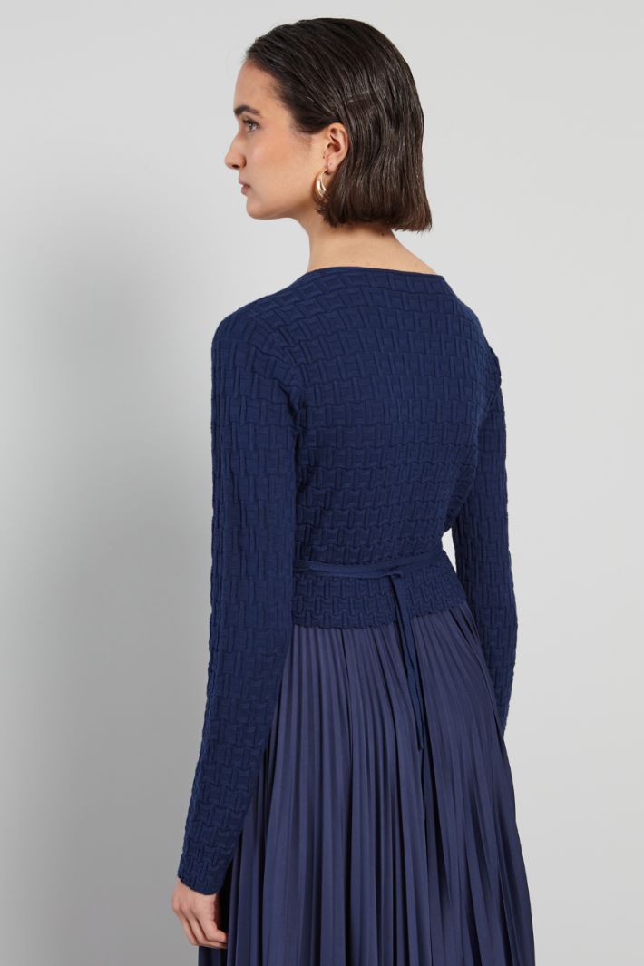 Shrug with raised knit Intrend - 2