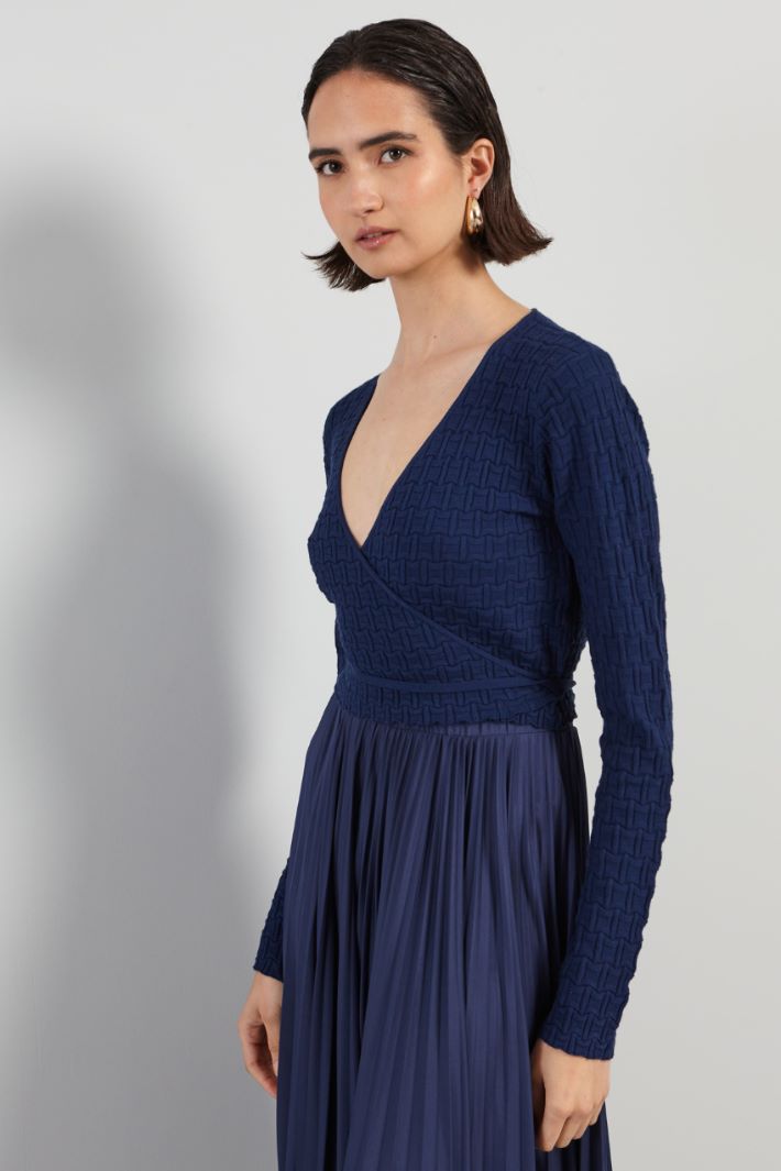 Shrug with raised knit Intrend - 3