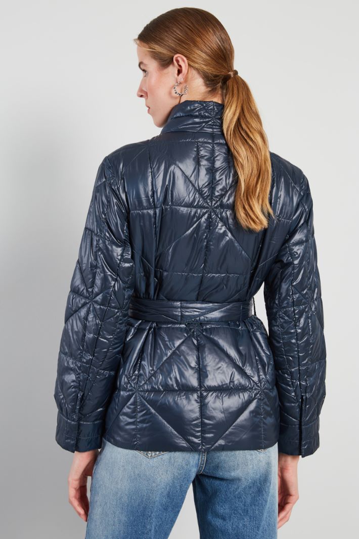 Puffer jacket with belt Intrend - 2