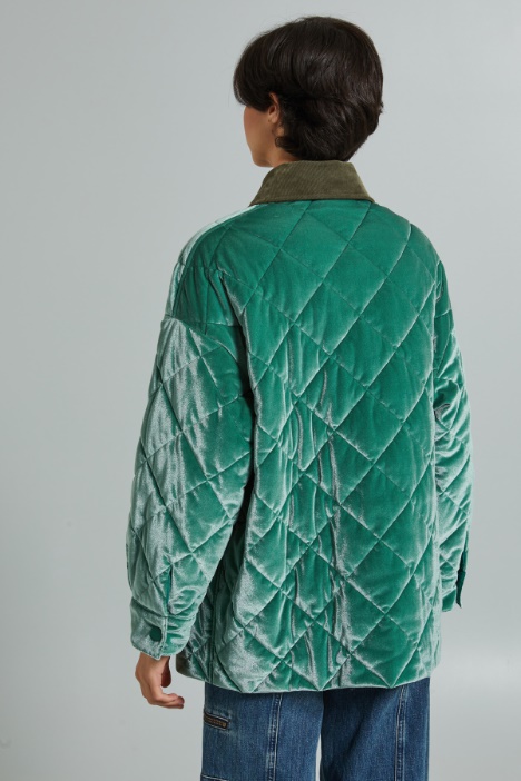 Giaccone imbottito in velluto